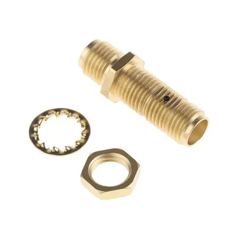 Produktfoto 1 von Radiall HF Adapter, 50 Ω, Gerade, 18GHz Buchse Buchse, Koaxial SMA