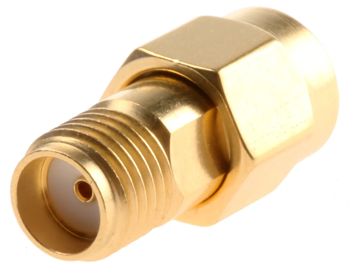 Produktfoto 1 von Radiall HF Adapter, 50 Ω, Gerade, 18 GHz Stecker Buchse, Koaxial Nennspannung