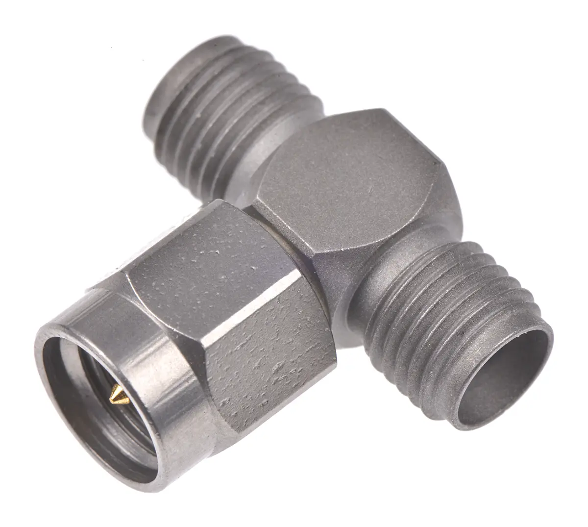 Produktfoto 1 von Radiall HF Adapter, 50 Ω, T, 18 GHz Buchse Buchse, Koaxial SMA