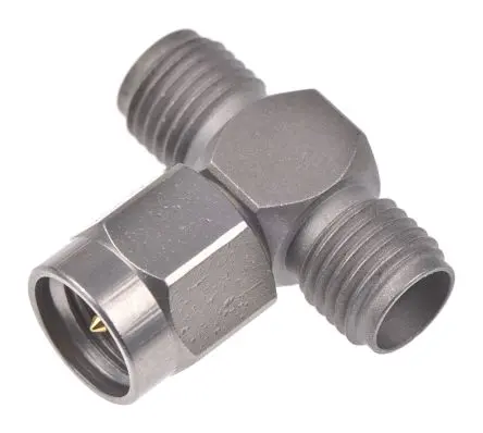 Produktfoto 1 von Radiall HF Adapter, 50 Ω, T, 18GHz Buchse Buchse, Koaxial SMA