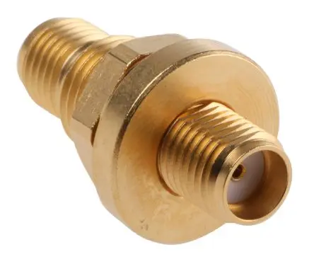 Produktfoto 1 von Radiall HF Adapter, 50 Ω, Gerade, 18GHz Buchse Buchse, Koaxial SMA