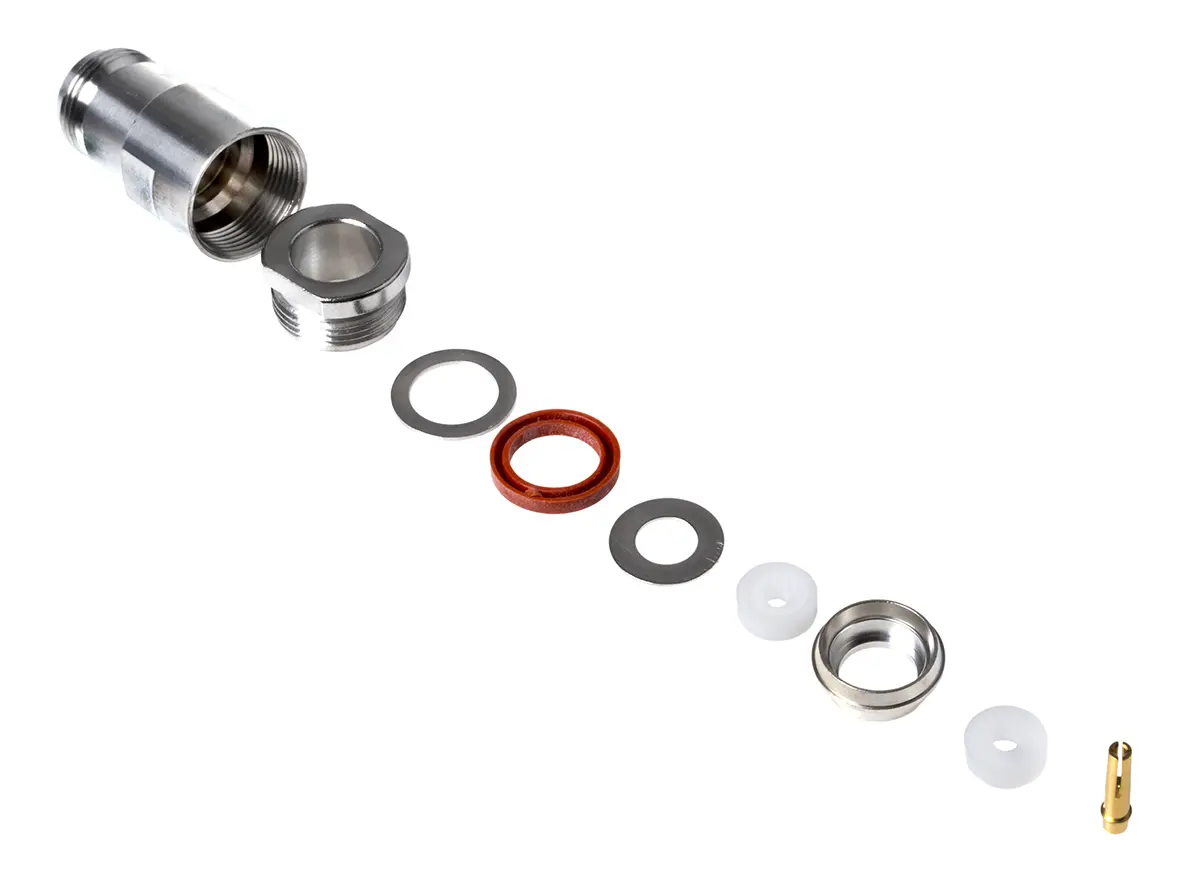 Produktfoto 1 von Radiall N Buchse Koaxialsteckverbinder N-Steckverbinder, Kabel, für RG393, RG144, RG165, RG213, RG214, RG216,