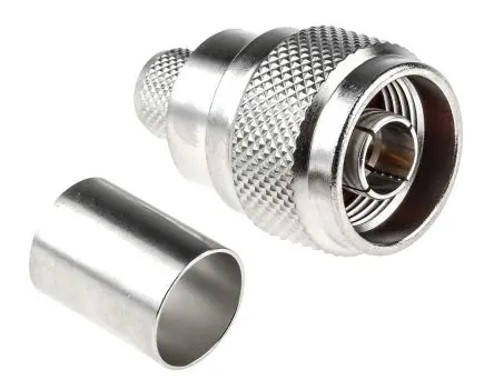 Produktfoto 1 von Radiall N Stecker Koaxialsteckverbinder N-Steckverbinder, Kabel, für RG214, RG225-Kabel, 50 Ω Crimpbefestigung,