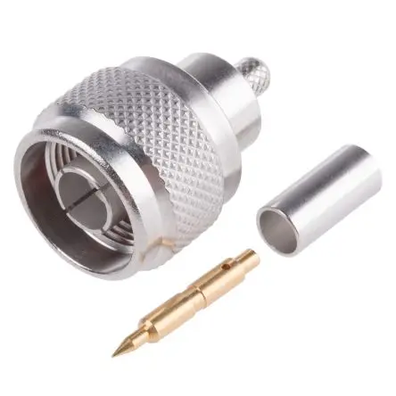 Produktfoto 1 von Radiall N Stecker Koaxialsteckverbinder N-Steckverbinder, Kabel, für RG58, RG-141-Kabel, 50 Ω Crimpbefestigung,