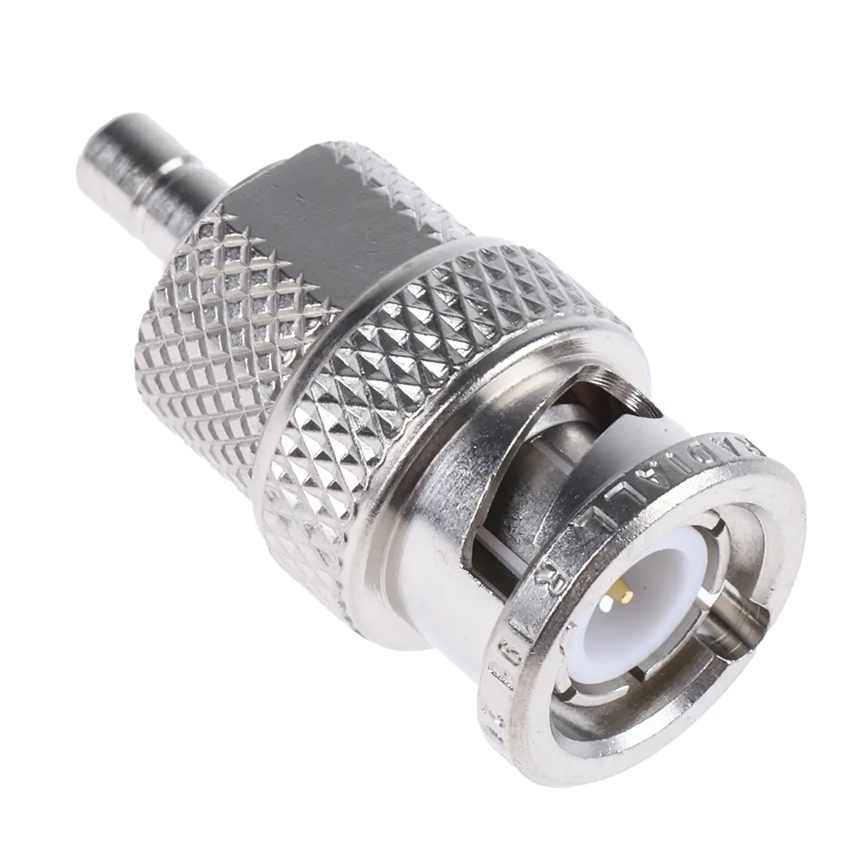 Produktfoto 1 von Radiall HF Adapter, 50 Ω, Gerade, 4 GHz Stecker Stecker, Koaxial Nennspannung