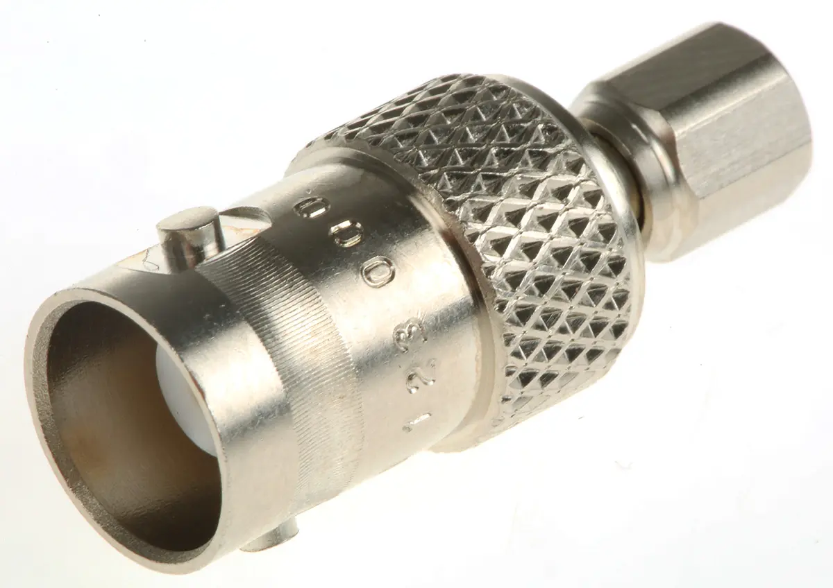 Produktfoto 1 von Radiall HF Adapter, 50 Ω, Gerade, 4 GHz Buchse Stecker, Koaxial Nennspannung