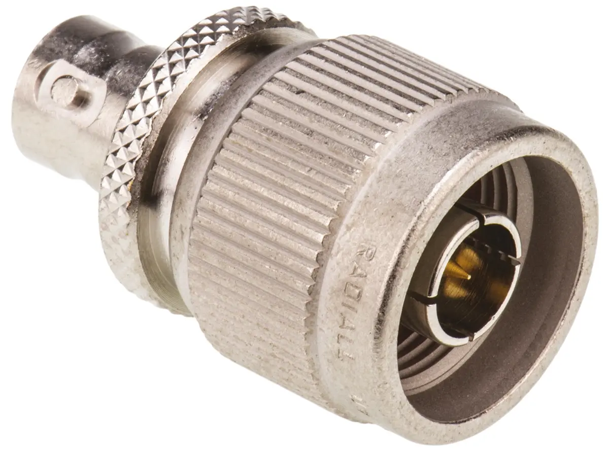 Produktfoto 1 von Radiall HF Adapter, 50 Ω, Gerade, 4 GHz Buchse Stecker, Koaxial Nennspannung