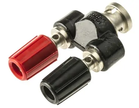 Produktfoto 1 von Radiall Steckeradapter Schwarz, Rot Messing 2500V