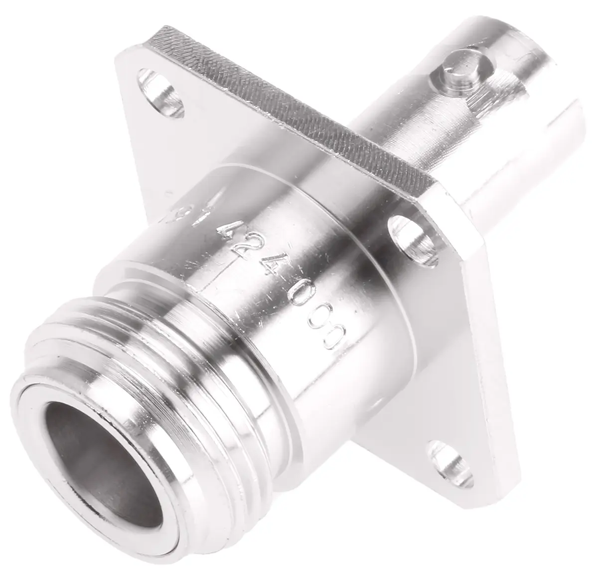 Produktfoto 1 von Radiall HF Adapter, 50 Ω, Gerade, 4 GHz Buchse Buchse, Koaxial Nennspannung