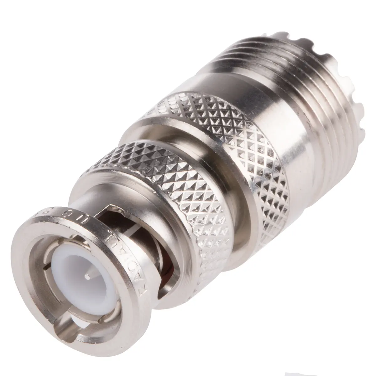 Produktfoto 1 von Radiall HF Adapter, 50 Ω, Gerade, 500 MHz Stecker Buchse, Koaxial Nennspannung