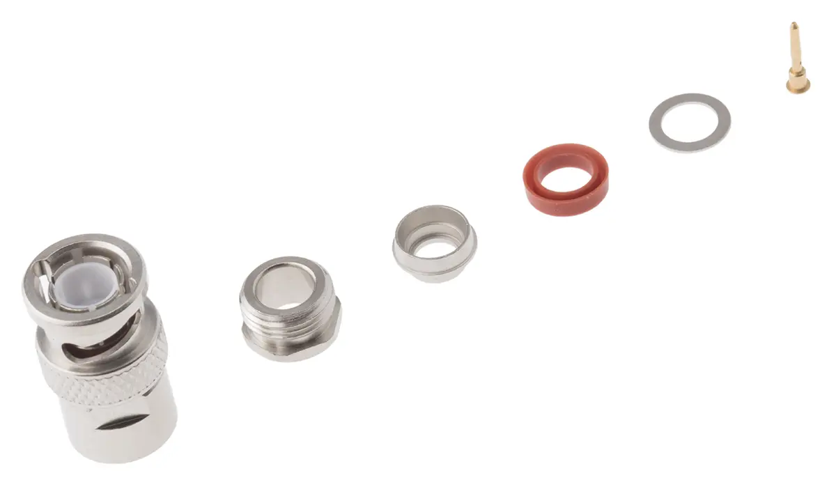 Produktfoto 1 von Radiall BNC Stecker Koaxialsteckverbinder BNC-Steckverbinder, Kabel, für RG59-Kabel, 75 Ω Klemme, Standard, Gerade