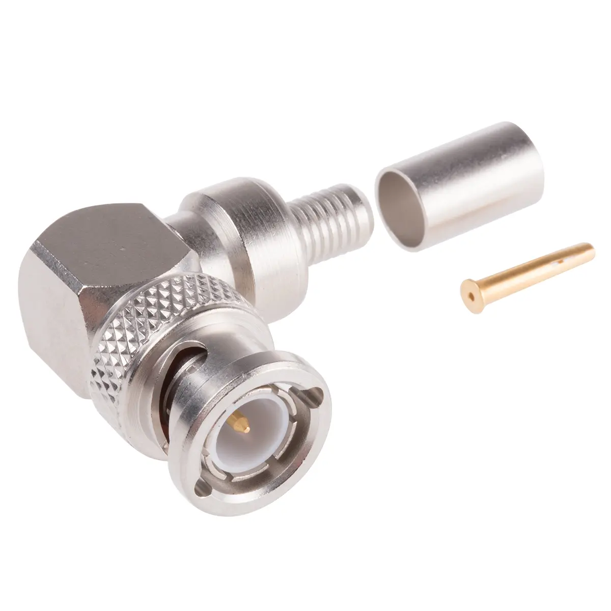 Produktfoto 1 von Radiall BNC Stecker Koaxialsteckverbinder BNC-Steckverbinder, Kabel, für RG59-Kabel, 75 Ω Crimpbefestigung, Standard,