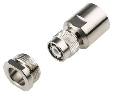Produktfoto 1 von Radiall TNC Stecker Koaxialsteckverbinder TNC-Steckverbinder, Kabel, für RG393, RG225, RG214, RG213-Kabel, 50 Ω Klemme,