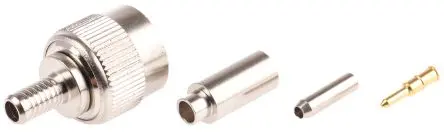 Produktfoto 1 von Radiall TNC Stecker Koaxialsteckverbinder TNC-Steckverbinder, Kabel, für RG-316-Kabel, 50 Ω Crimpbefestigung, Gerade