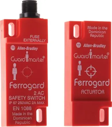 Produktfoto 1 von Guardmaster 440N Magnetisch Micro-QD, 4-polig Berührungsloser Sicherheitsschalter aus ABS, Öffner, Magnetisch Betätiger