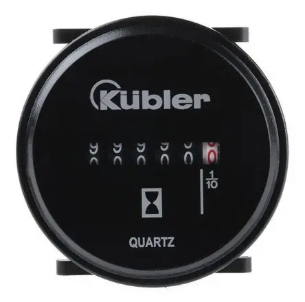 Produktfoto 1 von Kübler HR 76.2 Stundenzähler Aufwärts Zähler Analog Keine Rückstellung 6-stellig 230V ac