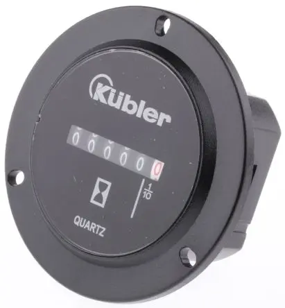 Produktfoto 1 von Kübler HR 76.1 Stundenzähler Aufwärts Zähler Analog Keine Rückstellung 6-stellig 230V ac