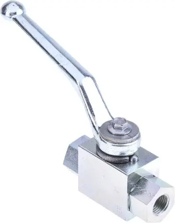 Produktfoto 1 von RS PRO 2 Hydraulisches Kugelventil G, Serie BKH, Stahl verzinkt, max. 500 bar