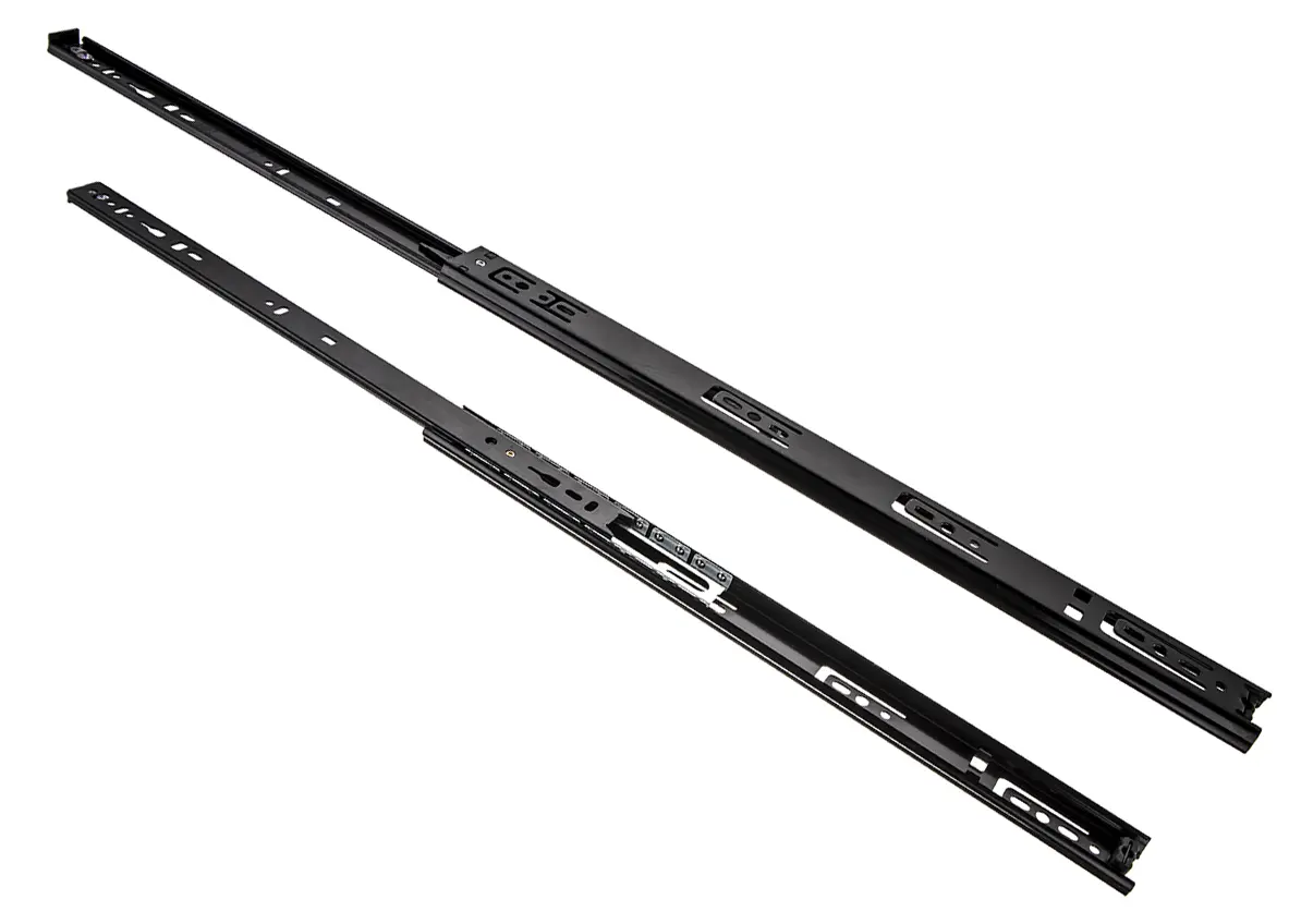 Produktfoto 1 von Accuride Hold-In Teleskopschienen Stahl 45kg Last 400 mm Weg L. 281 mm
