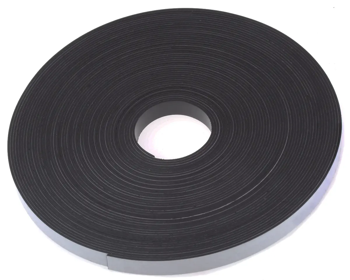 Produktfoto 1 von Eclipse Strontiumferrit in thermoplastischem Bindemittel Magnetband, Klebend, Stärke 0.75 mm B. 7.5 mm, L. 10 m, 55