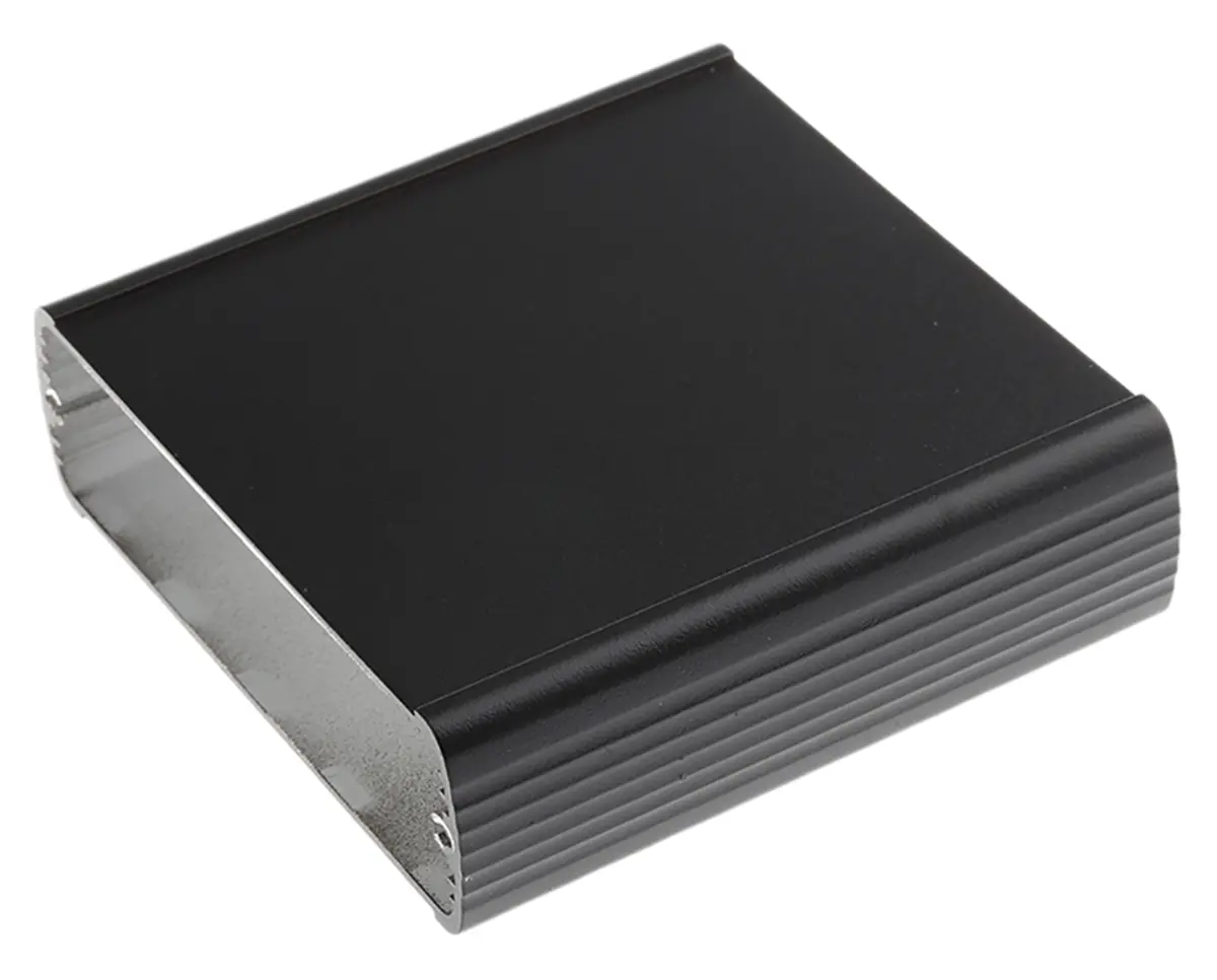 Produktfoto 1 von Bopla Alubos; Gehäuse; Aluminium; Schwarz IP65 Breite 106 mm Höhe 32 mm Länge 100 mm