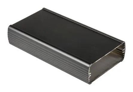 Produktfoto 1 von Bopla Alubos; Gehäuse; Aluminium; Schwarz IP65 Breite 82 mm Höhe 32 mm Länge 150 mm