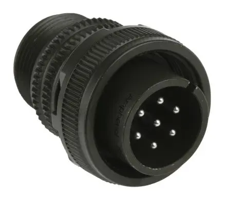 Produktfoto 1 von Amphenol Industrial, MS3106A Kupferlegierung MIL-Spec Rundsteckverbinder Gerade, 7-polig, 500 V ac, 700V dc, Kabel,