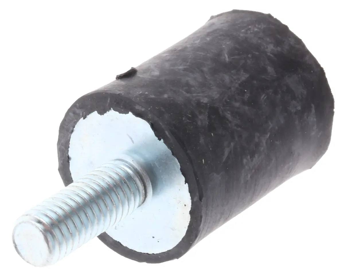 Produktfoto 1 von FIBET Gummi Vibrationsdämpfer, Außen-/Innengewinde Puffer M8, Ø 25mm x 50mm