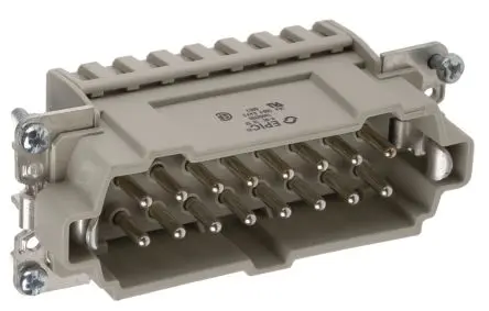 Produktfoto 1 von EPIC H-BE Industrie-Steckverbinder Kontakteinsatz Stecker, 16-polig 16A, Kabel, Steckverbindereinsatz