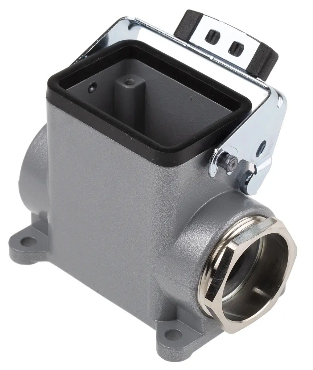 Produktfoto 1 von EPIC H-BE Gehäuse für robusten Stromversorgungsstecker 1 Hebel 1 Steckverbindergehäuse, 6+E, IP65