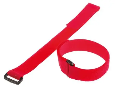 Produktfoto 1 von Thomas & Betts Ty-Grip Nylon Kabelbinder Haken & Schleife Rot 19.05mm x 304.8 mm