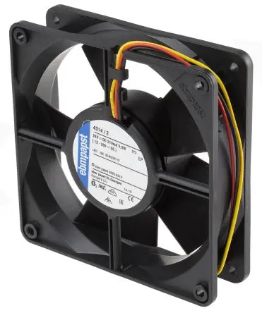 Produktfoto 1 von ebm-papst 4300 Axiallüfter, Kugel, 24V dc / 5 W 208 mA, 2800 U/min, 170 m³/h IP68 119 mm 119mm 32 mm