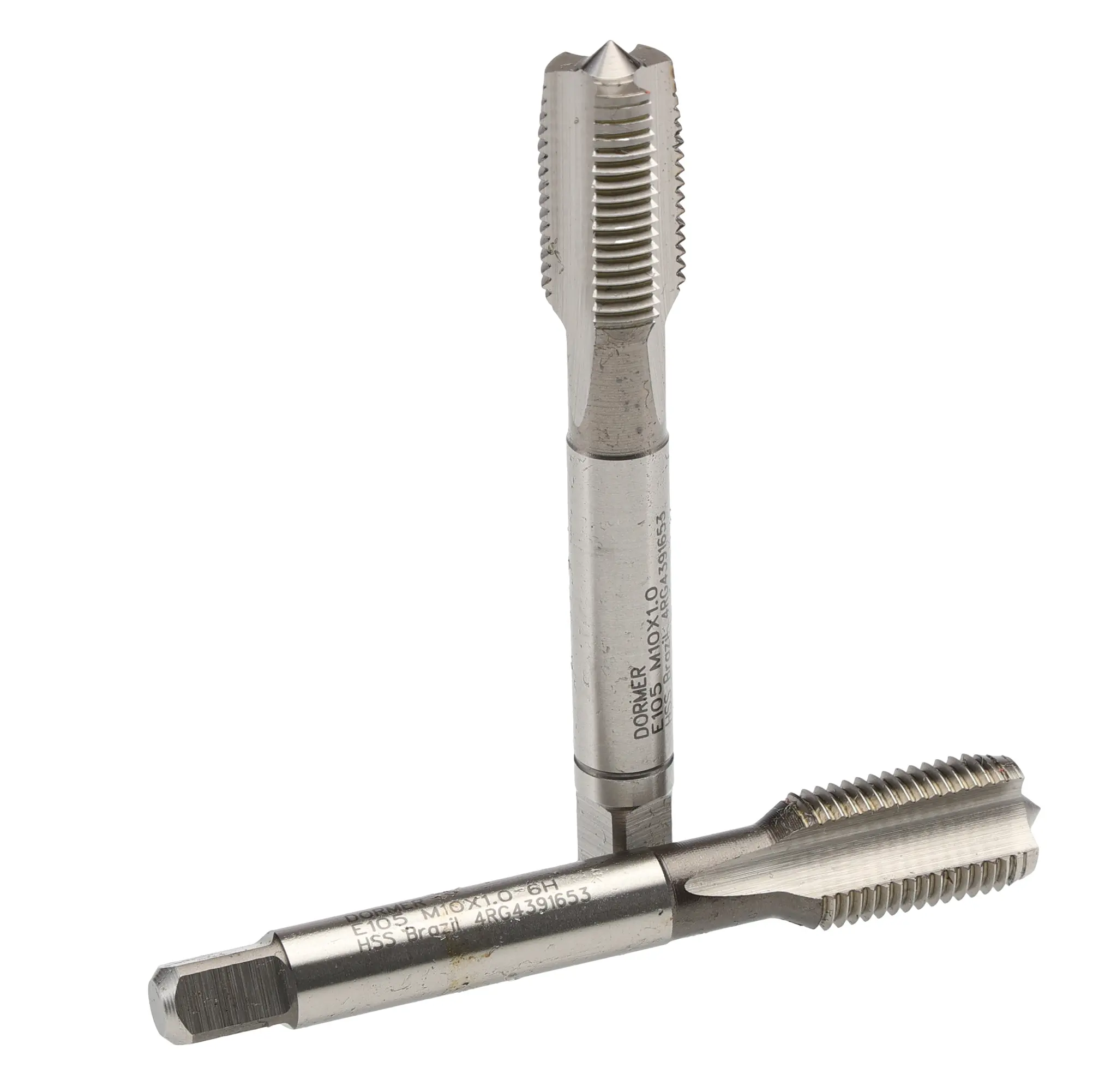 Produktfoto 1 von Dormer Gewindebohrer Satz HSS Hand, Metrisch Fein Gerade Nut, Rechtsgewinde, 2-teilig M10