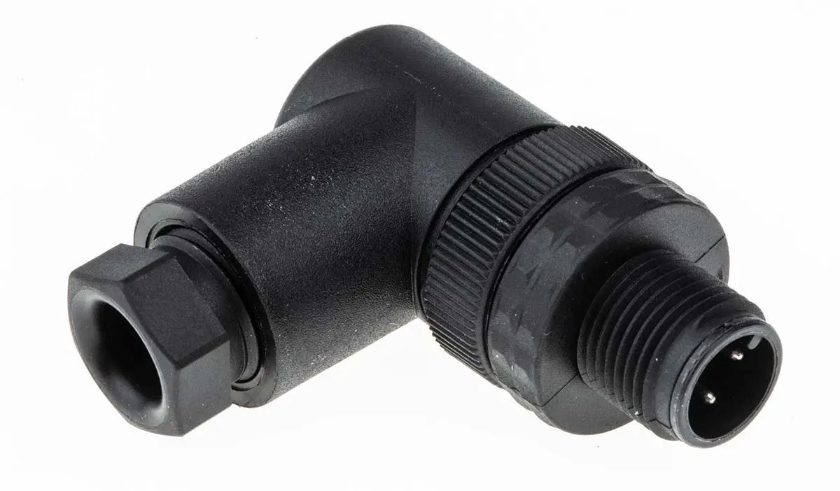 Produktfoto 1 von Hirschmann E M12 M12 Rundsteckverbinder Stecker 4-polig Stecker 4A Kabel IP40