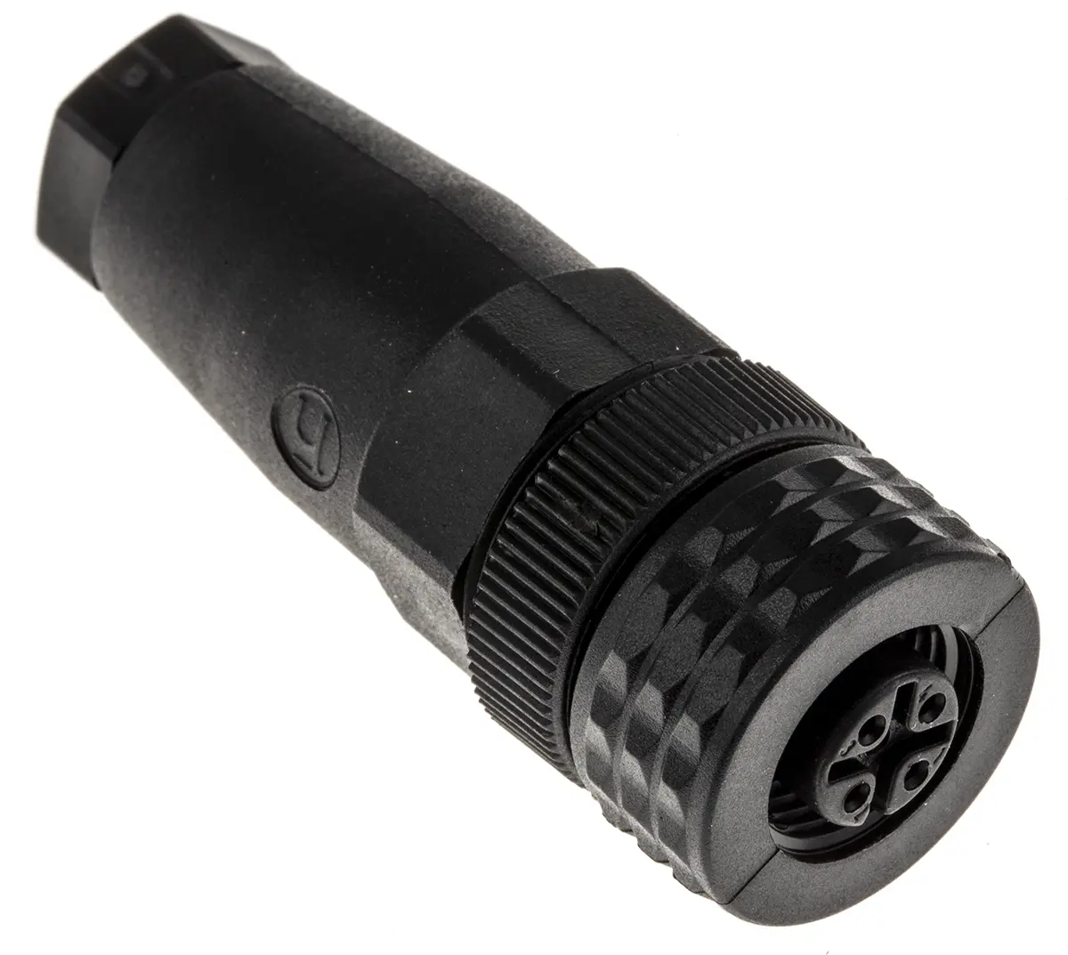 Produktfoto 1 von Hirschmann E M12 M12 Rundsteckverbinder Buchse 4-polig Buchse 4A Kabel IP40