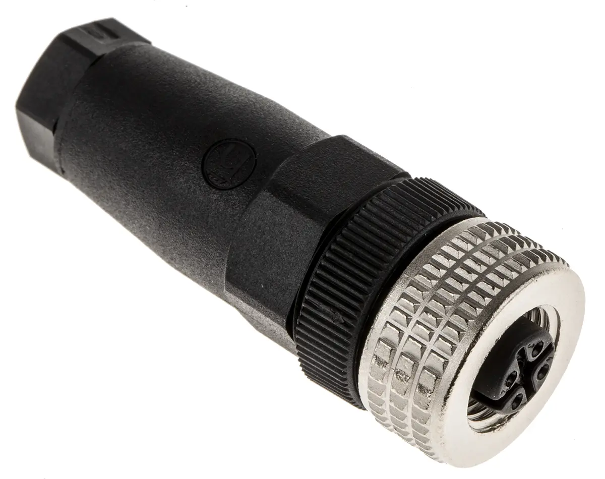 Produktfoto 1 von Hirschmann E M12 M12 Rundsteckverbinder Buchse 5-polig Buchse 4A Kabel IP40