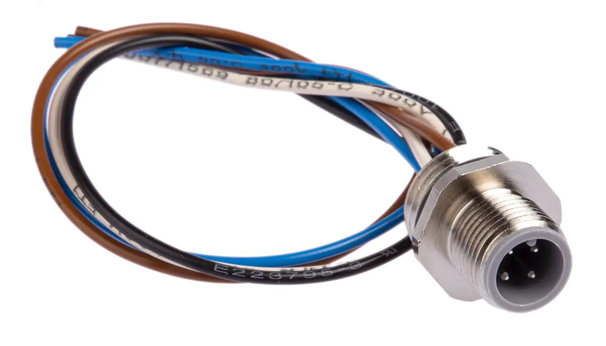 Produktfoto 1 von Hirschmann ELST, 4-polig Sensor-Betätigungselementkabel, M12 Stecker / Freies Ende, Länge 200 mm
