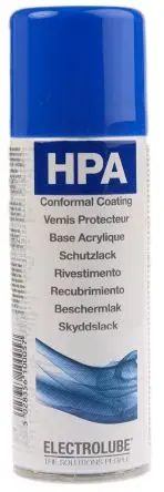 Produktfoto 1 von Electrolube HPA Acryl Harz, Leiterplatte Konforme Beschichtung Klar, Zerstäuber -55 °C 200 ml 130 °C