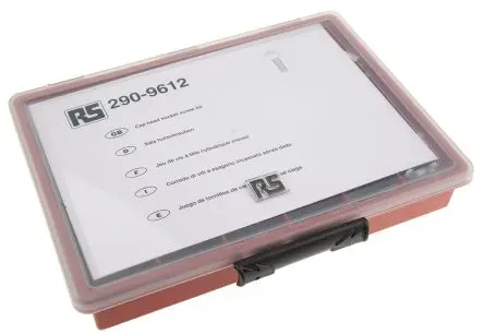 Produktfoto 1 von RS PRO Edelstahl Innensechskant Schrauben Sortiment Innensechskant x 50 mm x 8 mm, 415 Stück
