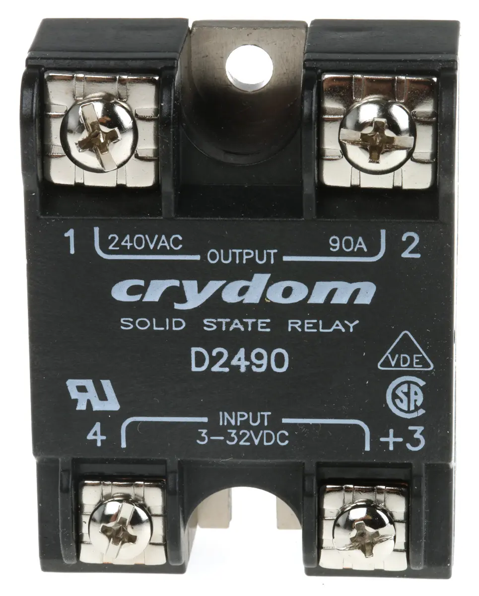 Produktfoto 1 von Sensata Crydom Crydom Series 1 240 VAC SMD Halbleiterrelais mit Nulldurchgang 280 Vrms / 90 A Effektivwert