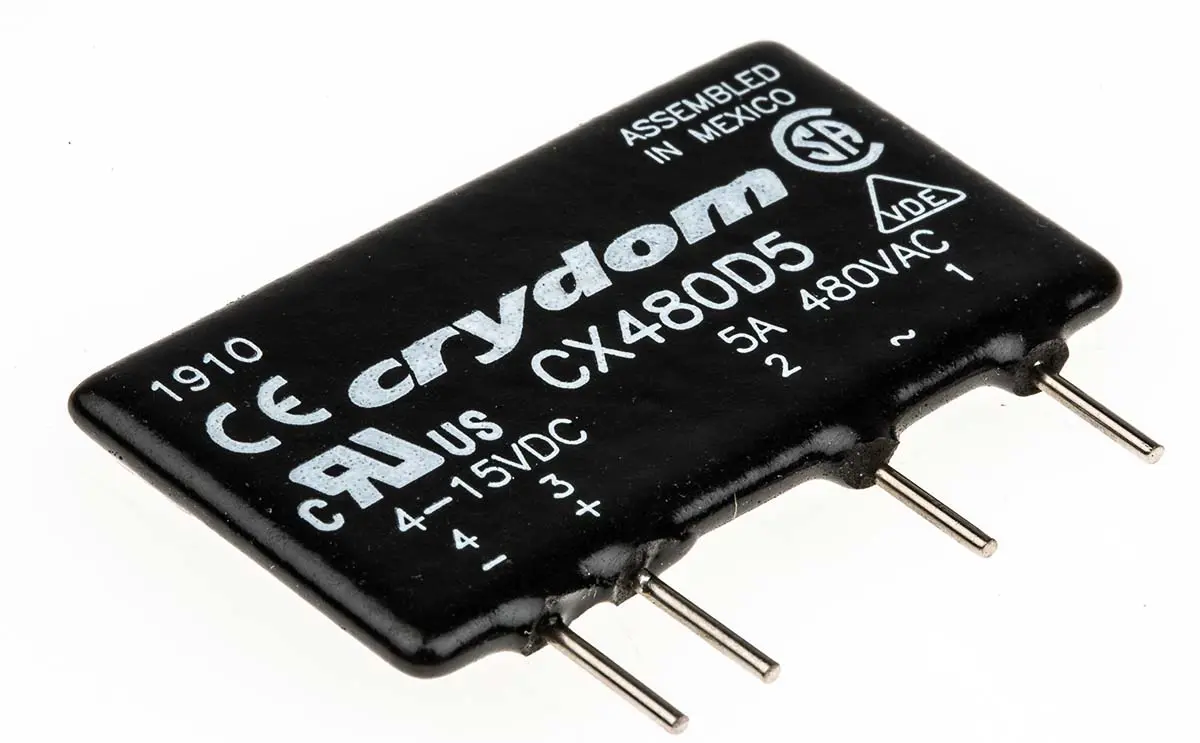 Produktfoto 1 von Sensata Crydom CX Series THT Halbleiterrelais mit Nulldurchgang 660 V ac / 5 A