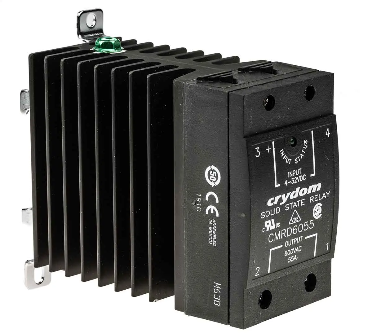 Produktfoto 1 von Sensata Crydom CMRD60 DIN-Schienen Halbleiterrelais mit Nulldurchgang, 1-poliger Schließer 660 V / 55 A