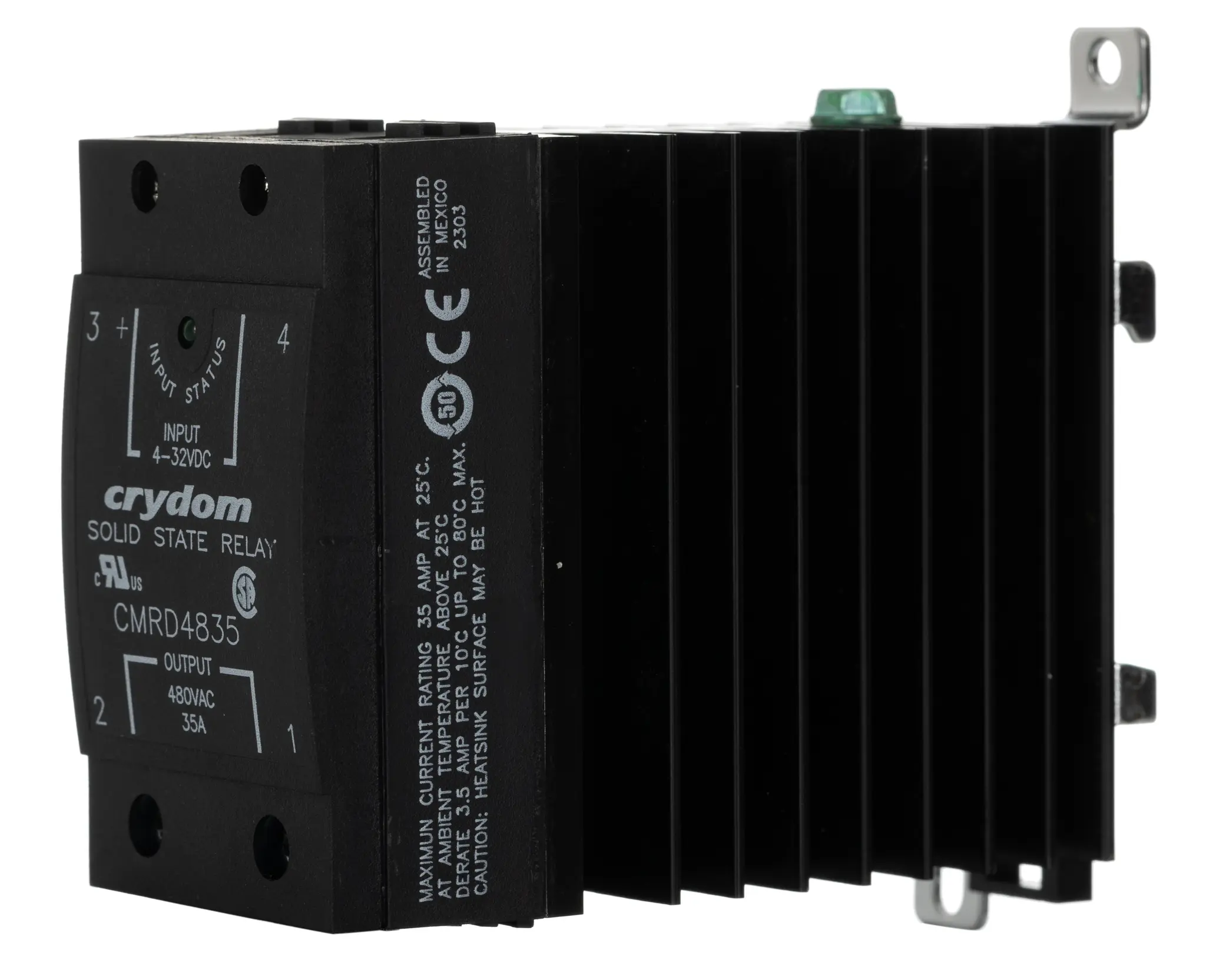 Produktfoto 1 von Sensata Crydom Crydom CMR48 DIN-Schienen Halbleiterrelais mit Nulldurchgang, 1-poliger Schließer 530 V / 35 A