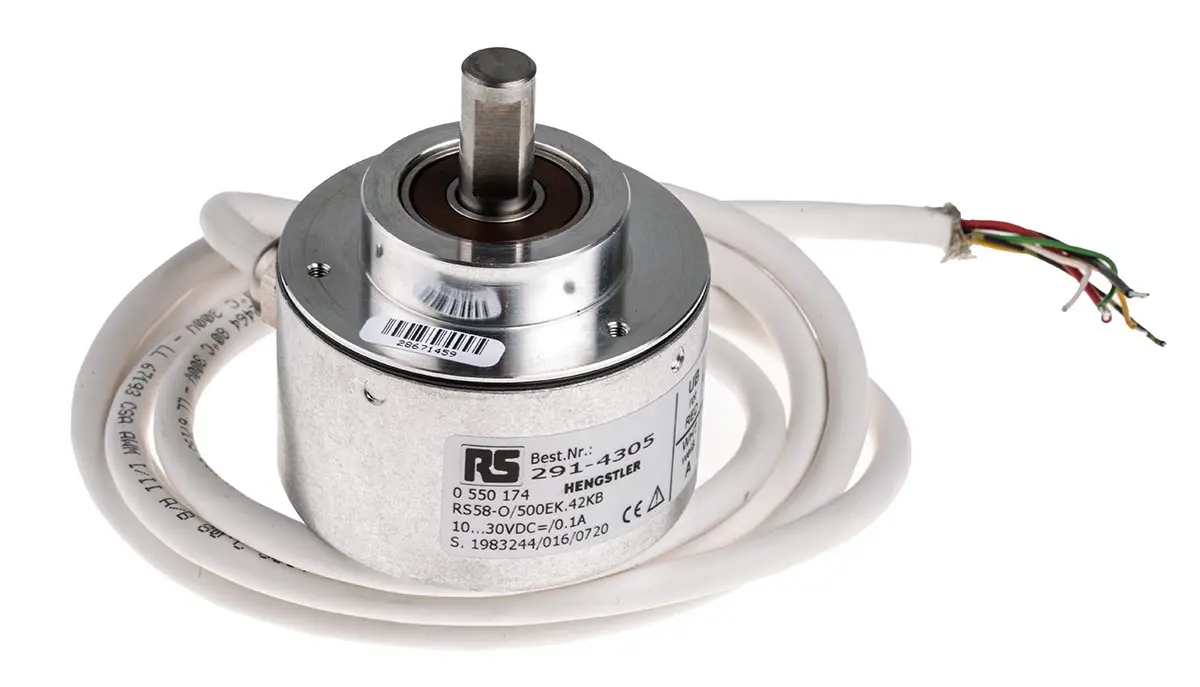 Produktfoto 1 von Hengstler RI58-O Inkrementalgeber Inkremental 500 Impulse/Umdrehung/U, 30V dc, 10000 U/min, Push-Pull Fest mit Ø 10 mm