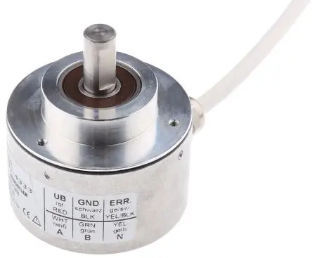 Produktfoto 1 von Hengstler RI58-O Inkrementalgeber Inkremental 2500 Impulse/Umdrehung/U, 30V dc, 10000 U/min, Push-Pull Fest mit Ø 10 mm