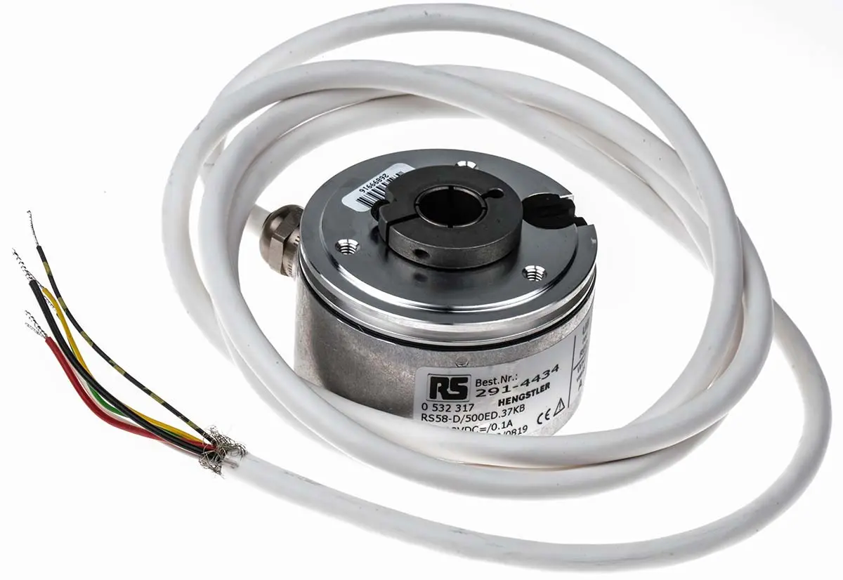 Produktfoto 1 von Hengstler RI58-D Inkrementalgeber Inkremental 500 Impulse/Umdrehung/U, 30V dc, 6000 U/min, Push-Pull Hohl mit Ø 12 mm