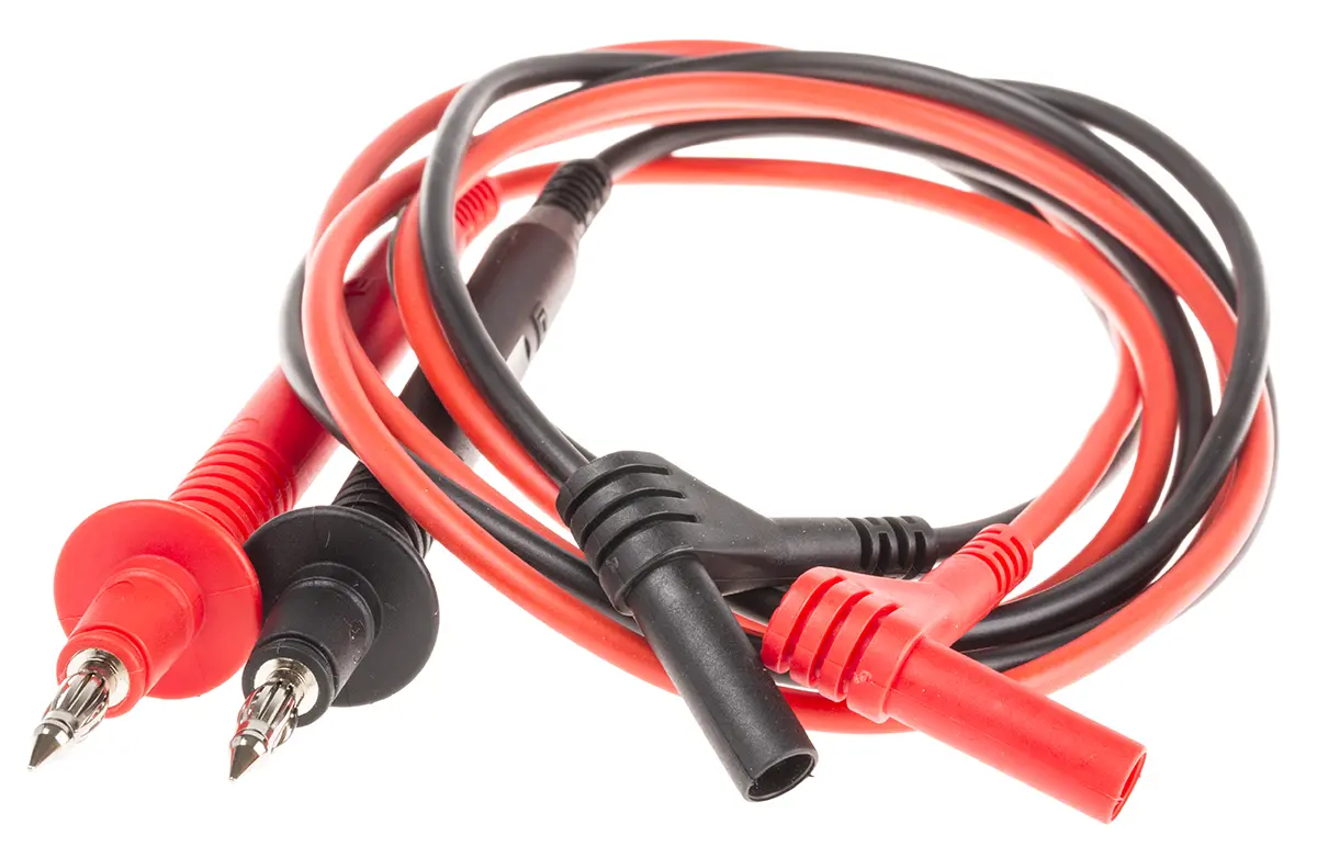 Produktfoto 1 von Gossen Metrawatt Multimeter-Messleitungen mit Winkelstecker, Testleitung Set CAT 6A