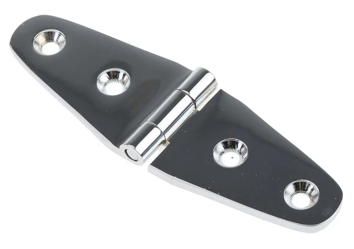 Produktfoto 1 von Pinet Messing Bandscharnier Band Schraubbefestigung Freischwingend, 3 mm x 98.5 mm x 30 mm