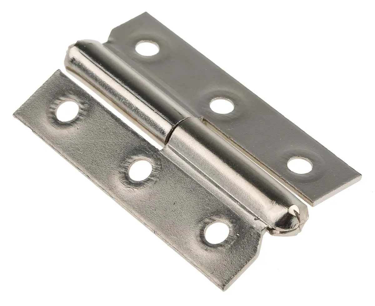 Produktfoto 1 von Pinet Stahl Scharnier Aushängbar Zylinderförmig Schraubbefestigung Freischwingend, 1.2 mm x 30 mm x 50 mm