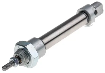 Produktfoto 1 von RS PRO ISO 6432 Pneumatikzylinder 25 mm Einfachwirkend, Bohrung Ø 10 mm, bis 10 bar